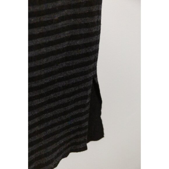 Eileen Fisher black and grey striped knit skirt - Picture 2 of 4